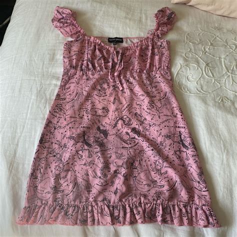 Dolls Kill Pink Dress Super Unique And Fun Size Us Depop