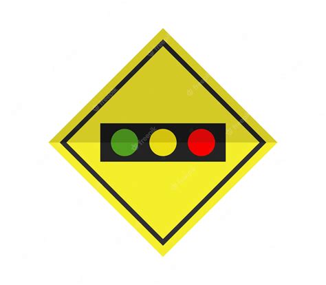 Premium Vector | Caution sign road