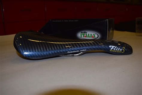 NOS Selle Italia FLITE EVOLUTION 3 III Carbon Titanium Rails Saddle