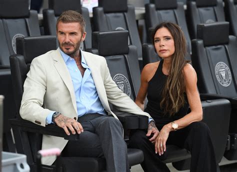 Photo David Et Victoria Beckham Avait D J Assist Au Premier Match