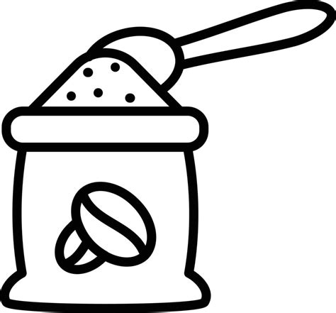 Coffee Bag Line Icon 10319863 Vector Art At Vecteezy