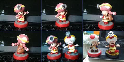 Toadette Custom Amiibo By Gregarlink10 Amiibo Super Mario Art Custom