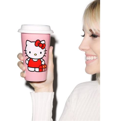 Hello Kitty Ceramic Travel Mug Dolls Kill