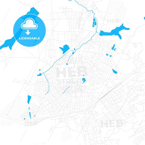 anzhero sudzhensk russia vector map water focus hebstreits