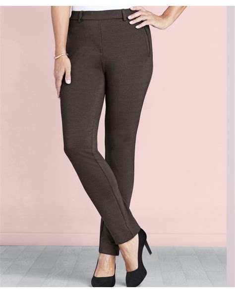 Ponte Tapered Leg Trousers Trousers Damart Co Uk