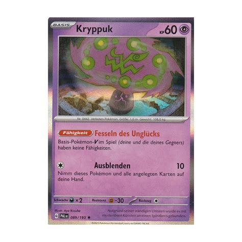 Kryppuk Holo Entwicklungen In Paldea Pokemon Karte Kaufen