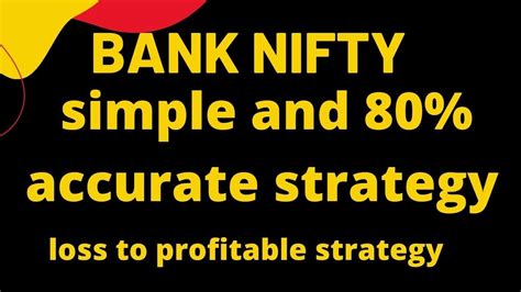 Bank Nifty Simple And 80 Accurate Strategy Bank Nifty Momentum Strategy Youtube