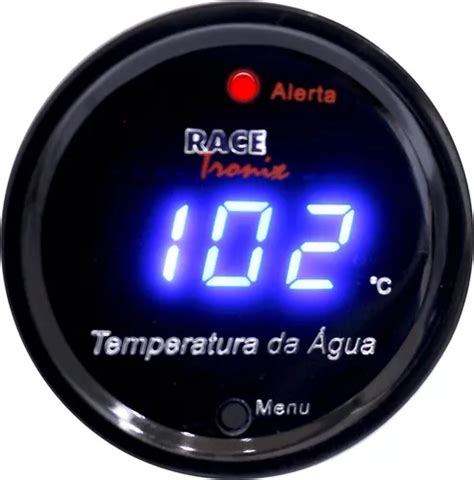 Medidor Temperatura Gua Digital Racetronix Led Azul Carro Frete Gr Tis