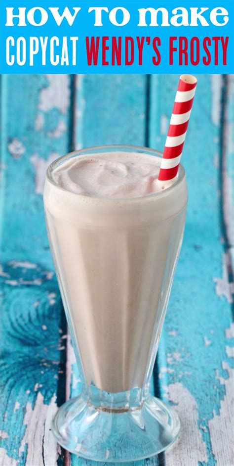 Wendy's Frosty Recipe | Frosty recipe, Wendys frosty recipe, Copycat ...