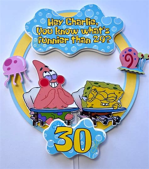 Sponge Cake Topper Whats Funnier Than Pineapple Under The Sea Cake