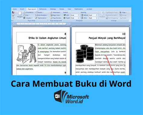 Cara Membuat Buku Di Word Dengan Layout Yang Rapi