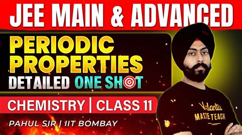 Class Chemistry Periodic Properties One Shot Jee Jee