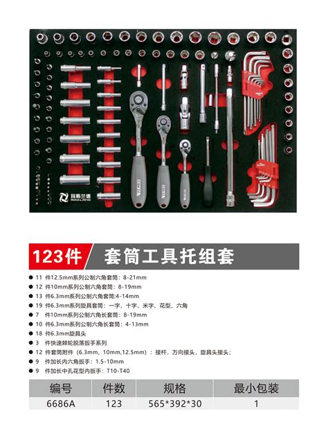 123件套筒工具托组套（no6686a） 深圳市百思泰科技有限公司