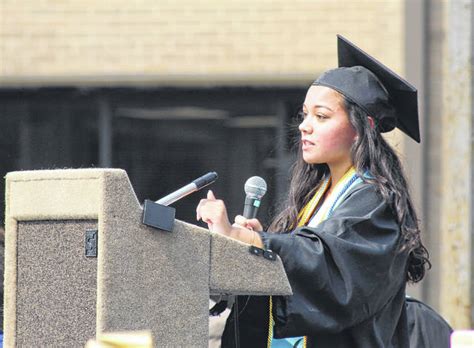 Students Close A Chapter In Life By Particpating In Robeson Early
