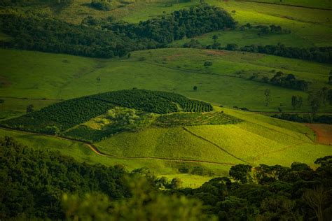 Aerial Photography of Green Open Field and Mountain · Free Stock Photo