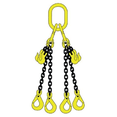 Grade 80 Chain Sling 4 Leg All About Lifting And Safety