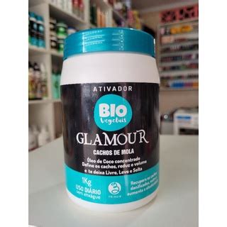 Ativador Cachos De Mola Glamour Biovegetais 1kg Shopee Brasil