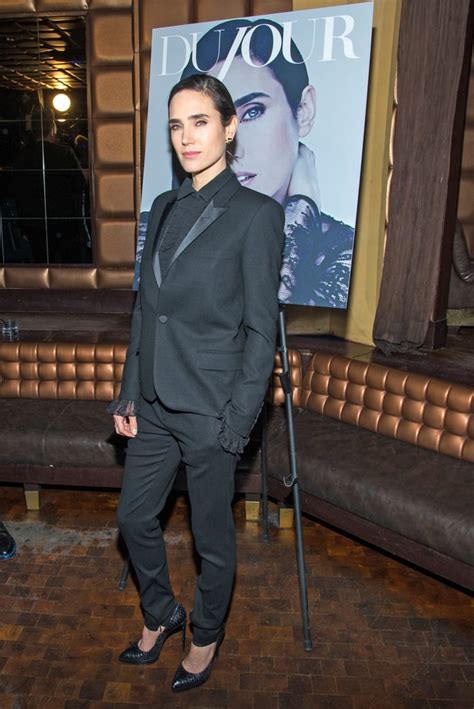 Jennifer Connelly In A Saint Laurent Suit Female Celebrities Wearing