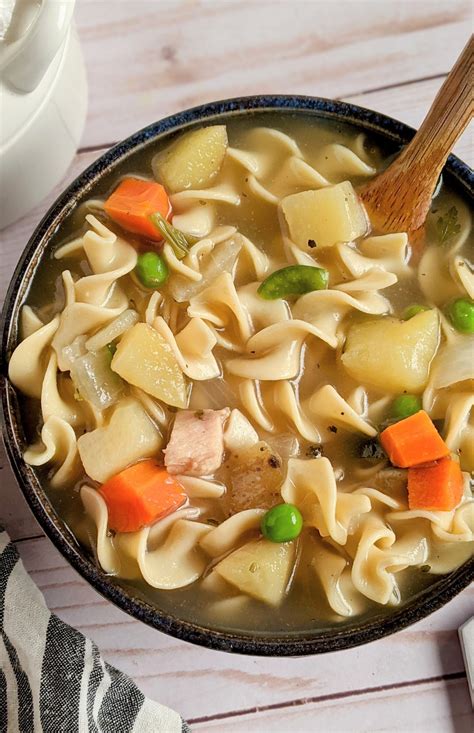 Hearty Chicken Noodle Soup With Potatoes Recipe The Herbeevore