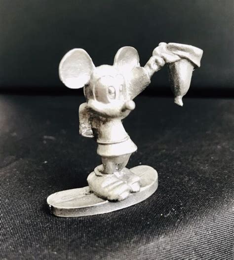 Pewter Walt Disney Mickey Mouse Fun Fancy Free D Metal Figurine