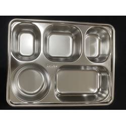 Jual Piring Makan 5 Sekat Sus 304 Anti Karat Stainless Steel Food Tray