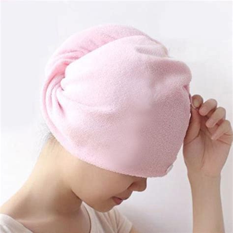 Toalla de microfibra de secado rápido para el cabello gorro de ducha