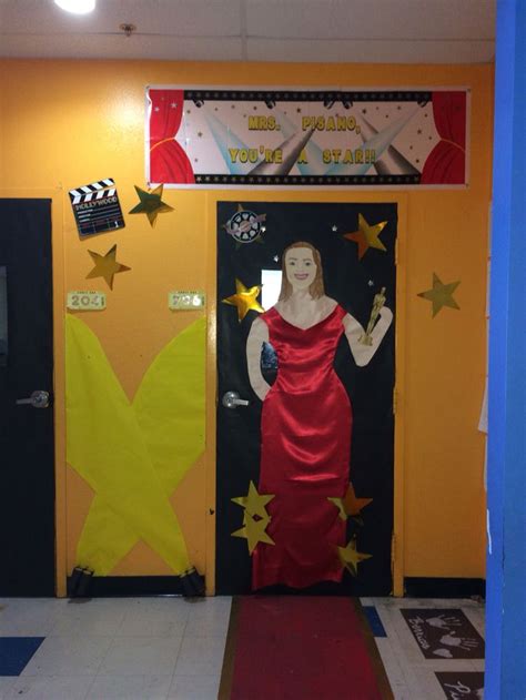 Teacher Appreciation Classroom Door Hollywood Movies Theatre Academy