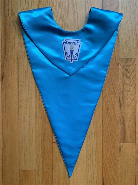 Official National Honor Society Blue Graduation Sash Stole Nhs Etsy