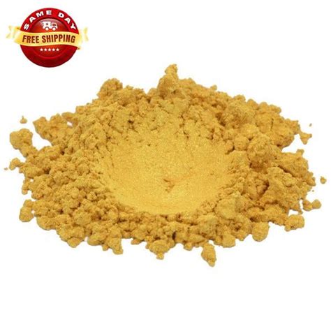 GOLD BASIC YELLOW ORANGE LUXURY MICA COLORANT PIGMENT POWDER COSMETIC