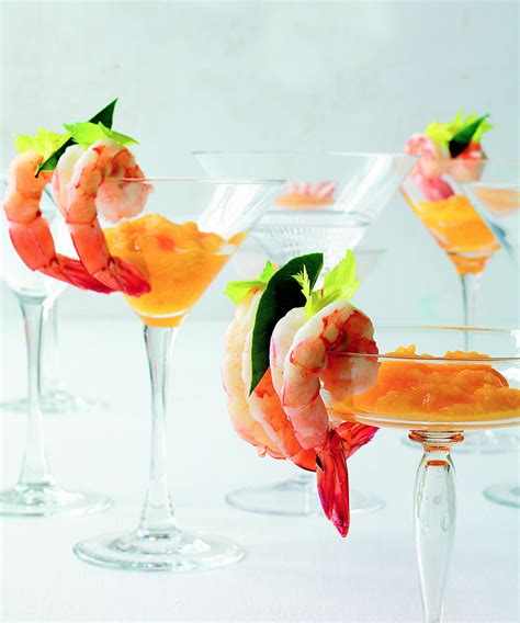 Shrimp With Peach Cocktail Sauce Jean Georges Restaurants