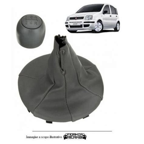 SET POMELLO E CUFFIA LEVA CAMBIO PER FIAT PANDA 2003 2011