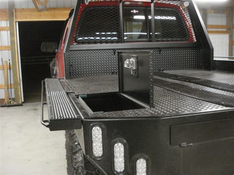 Custom Flatbed Truck Setups With Fold Down Sides And In Bed Surface