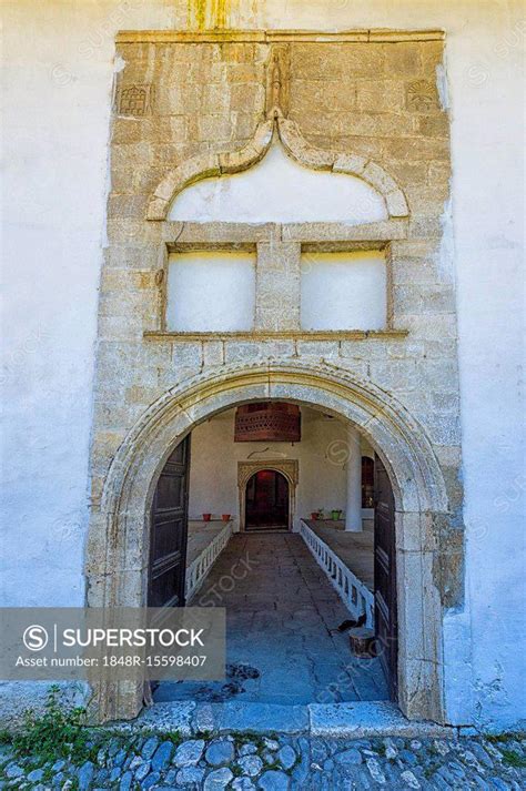 Entrance King S Mosque Xhamia Mbret Mangalem District Berat