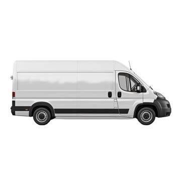 White Van 3d Rendering Illustration Business Van Car PNG Transparent