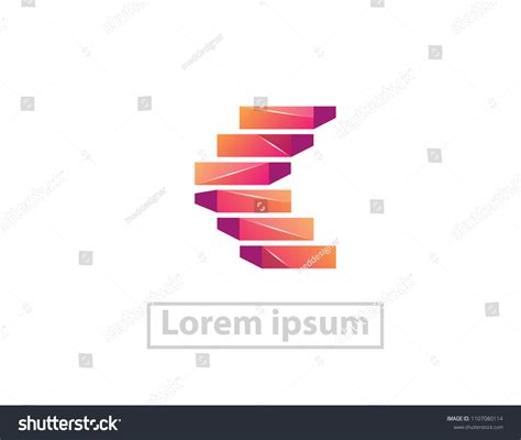 Stairs Logo Vector Element Design Stock Vector (Royalty Free) 1107080114