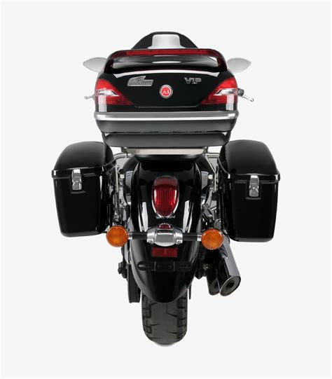 Customacces Hard Saddlebags Model Silver Color Black Amz005n