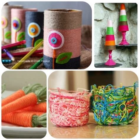 50 Beautiful Yarn Craft Tutorials {yarn wreaths, pom poms, decor} – Tip Junkie