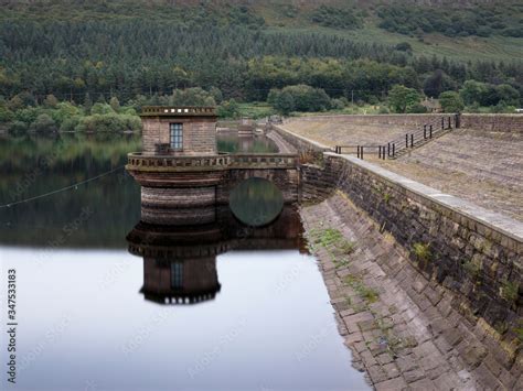 Ladybower Dam Valve Tower, Ladybower Reservoir, Peak District National ...