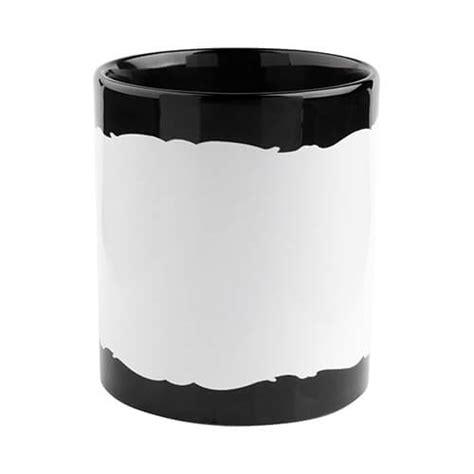 Cana De Ml Cu Ram De Sublimare Negru Negru C Ni I Ceramic