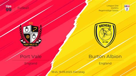 Port Vale Gegen Burton Albion Am Bei Der Liga One