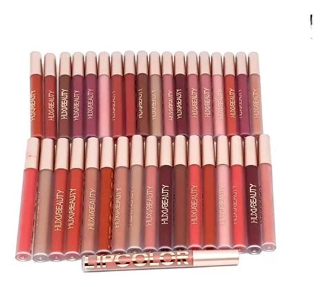 Labiales Mate Huxia Piezas Con Exibidor Liquido Indeleble Mercadolibre