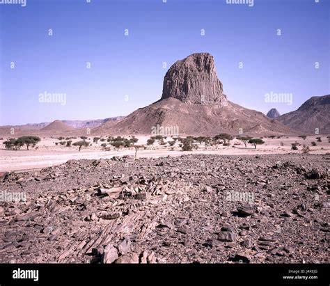 L Alg Rie Hoggar Tamanrasset Paysage Montagne Iharen Arbres En