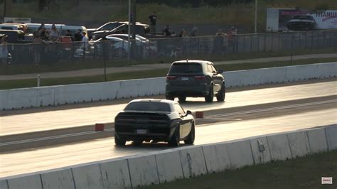 Durango Hellcat Drags SRT 392 Challenger Chevy SS And Its Truly A