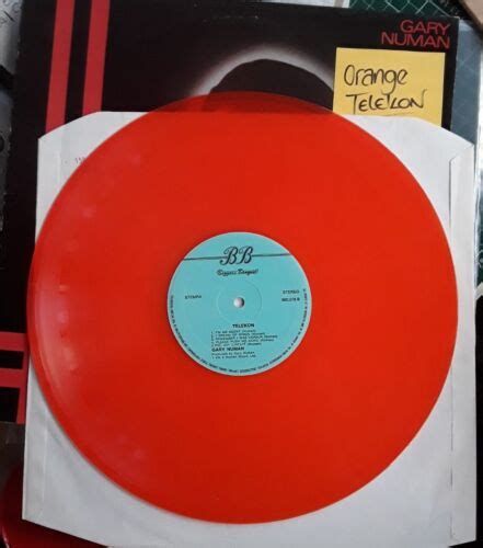 Gary Numan Telekon Rare Original Dutch Dark Orange Vinyl Lp Lyric Insert Vinyl Value Usd 47500