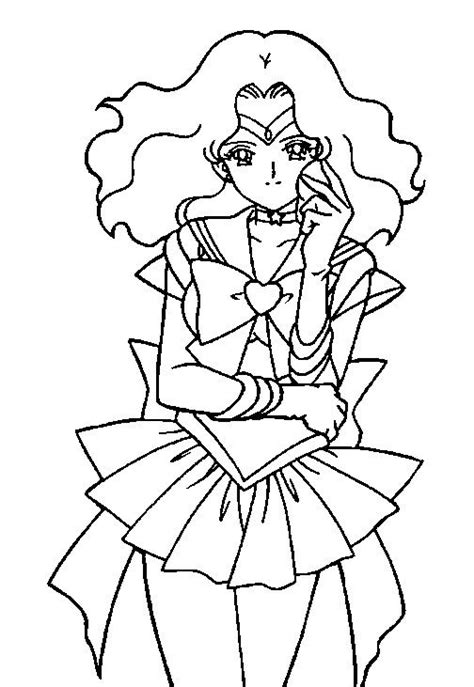 Super Sailor Neptune Coloring Page 2 By Sailortwilight On DeviantArt