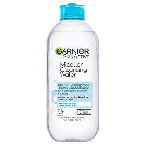 Garnier SkinActive Micellar Cleansing Water All in 1 Removes Waterproof ...