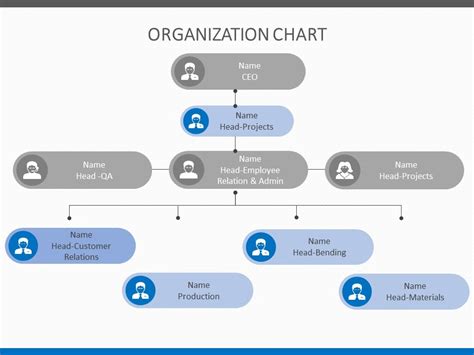 organizational chart PowerPoint Template