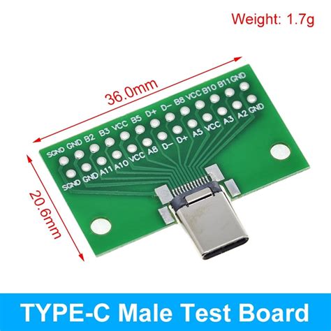 Circuits intégrés Type C USB Connecteur mâle USB adaptateur MINI Micro