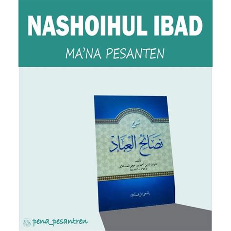 Jual Kitab Nasoihul Ibad Nashoihul Ibad Makna Pesantren Petuk