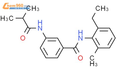 599190 19 9 N 2 Ethyl 6 Methylphenyl 3 Isobutyrylamino Benzamide化学式、结构式、分子式、mol、smiles 960化工网